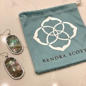 Kendra Scott Danielle Silver Abalone Shell Earrings